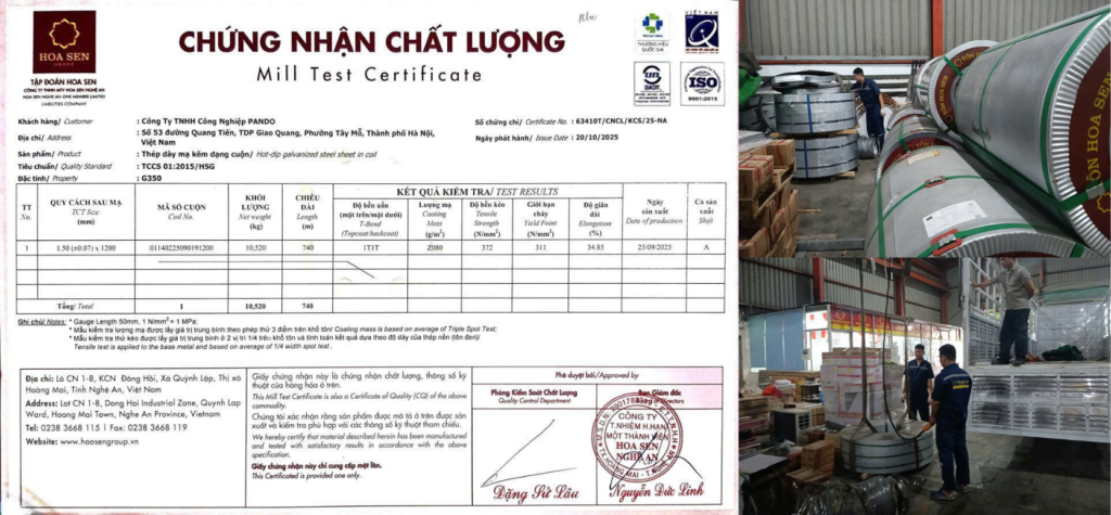 Chứng Nhận Chất Lượng